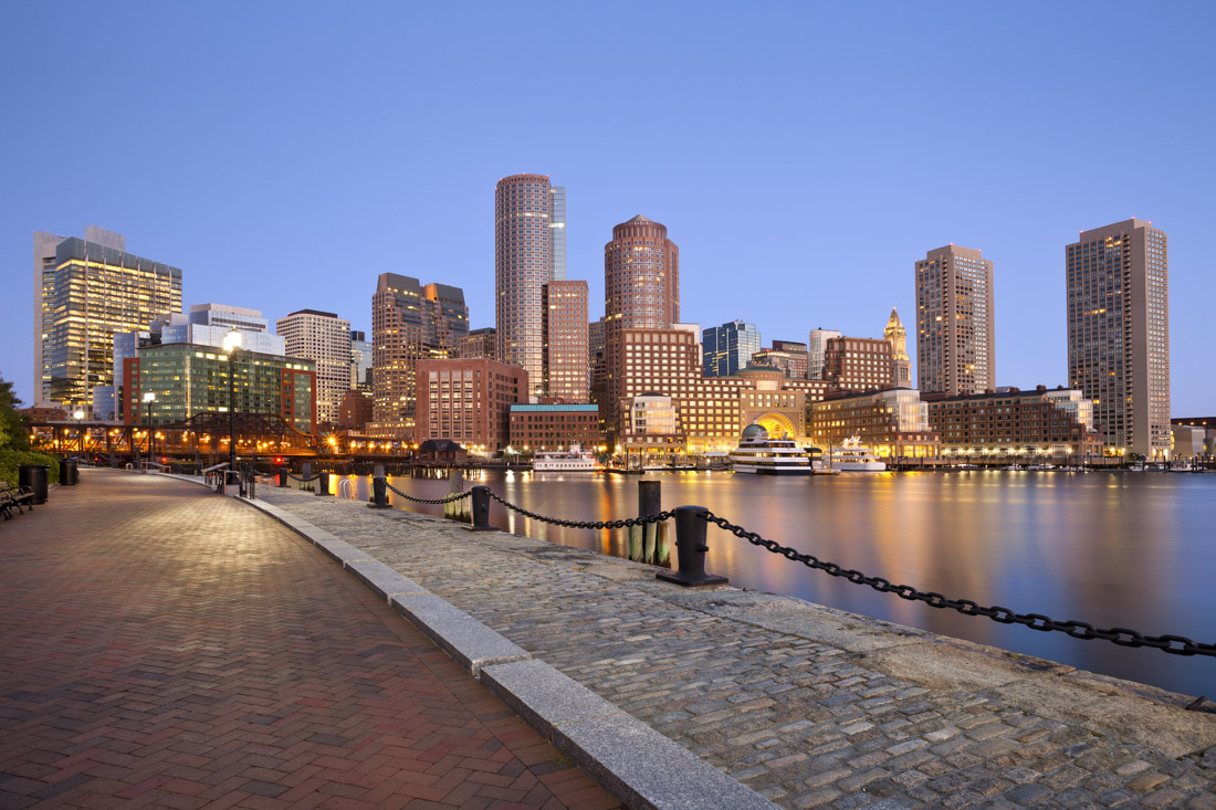 Boston skyline and harbor