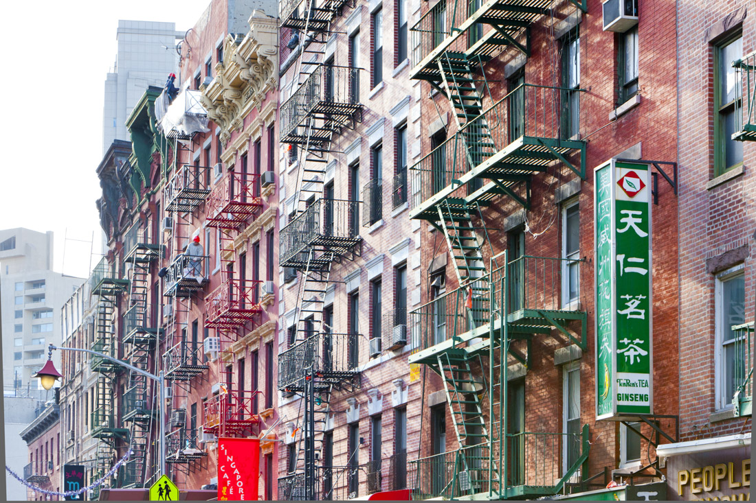 Chinatown buildings in New York