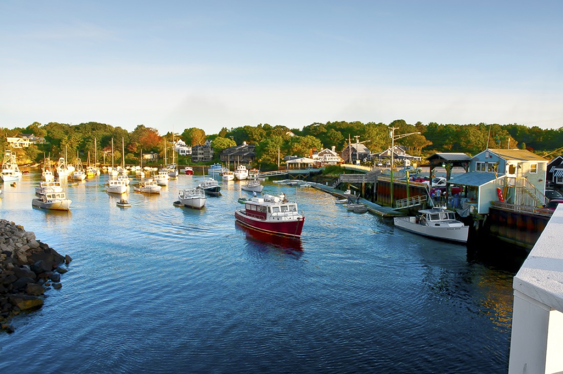 Boats at Perkins Cove Harbor, Ogunquit