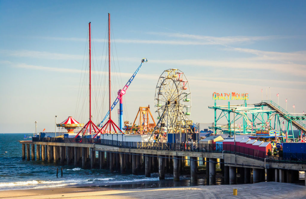 Steel Pier at Atlantic City, New Jersey.