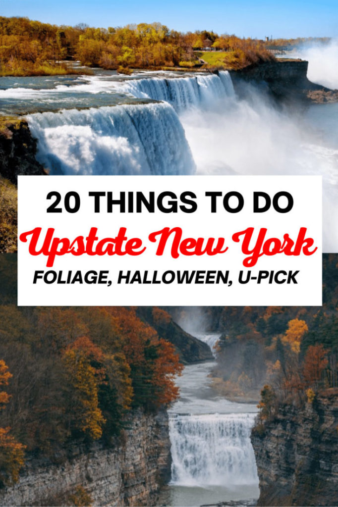 Text: Things to do Upstate New YorkL foliage, halloween and u-pick