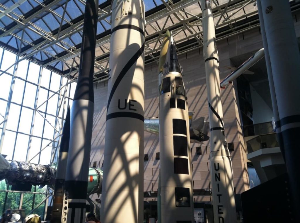 Rockets in the National Air and Space Museum in Washington DC