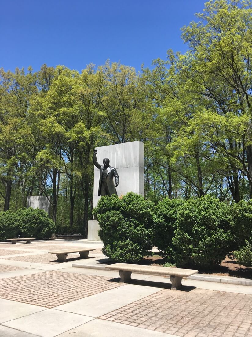 Statue on Roosevelt Island on the Virginia DC Border