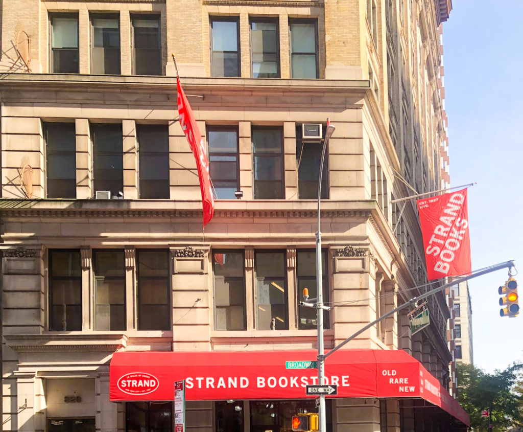 Strand Bookstore red sign NYC