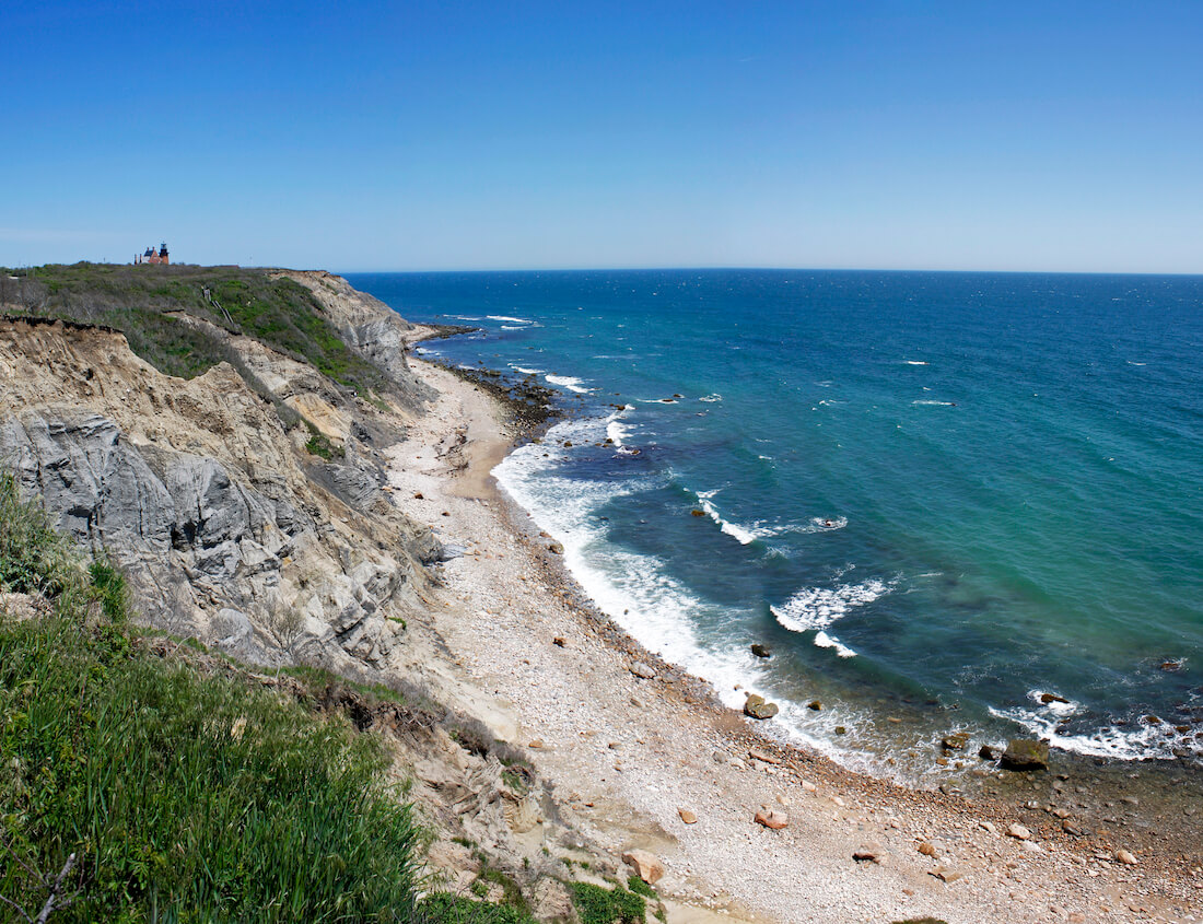 Mohegan Bluffs on Block Island in Rhode Island