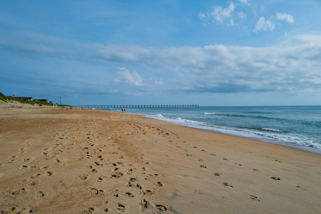 Duck Beach in the Outer Banks of North Carolina