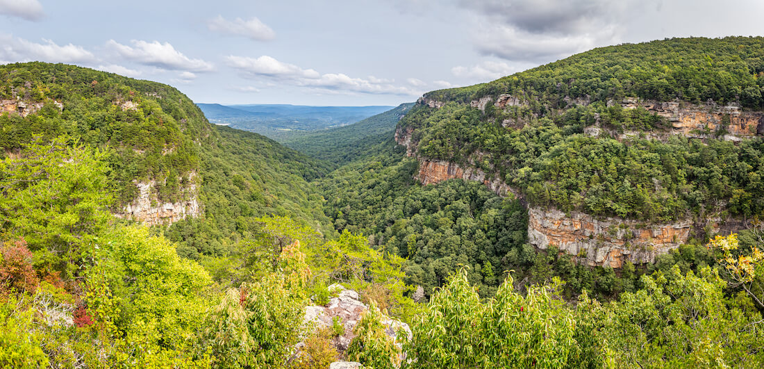 View of Cloudland Canyon State Park south of Lookout Mountain, Georgia