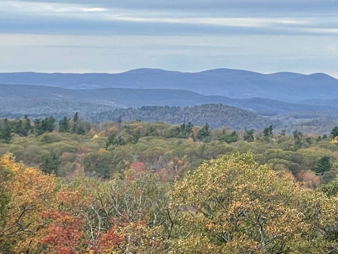 View of Fall Colors from Mohawk Overlook in Goshen, Connecticut 