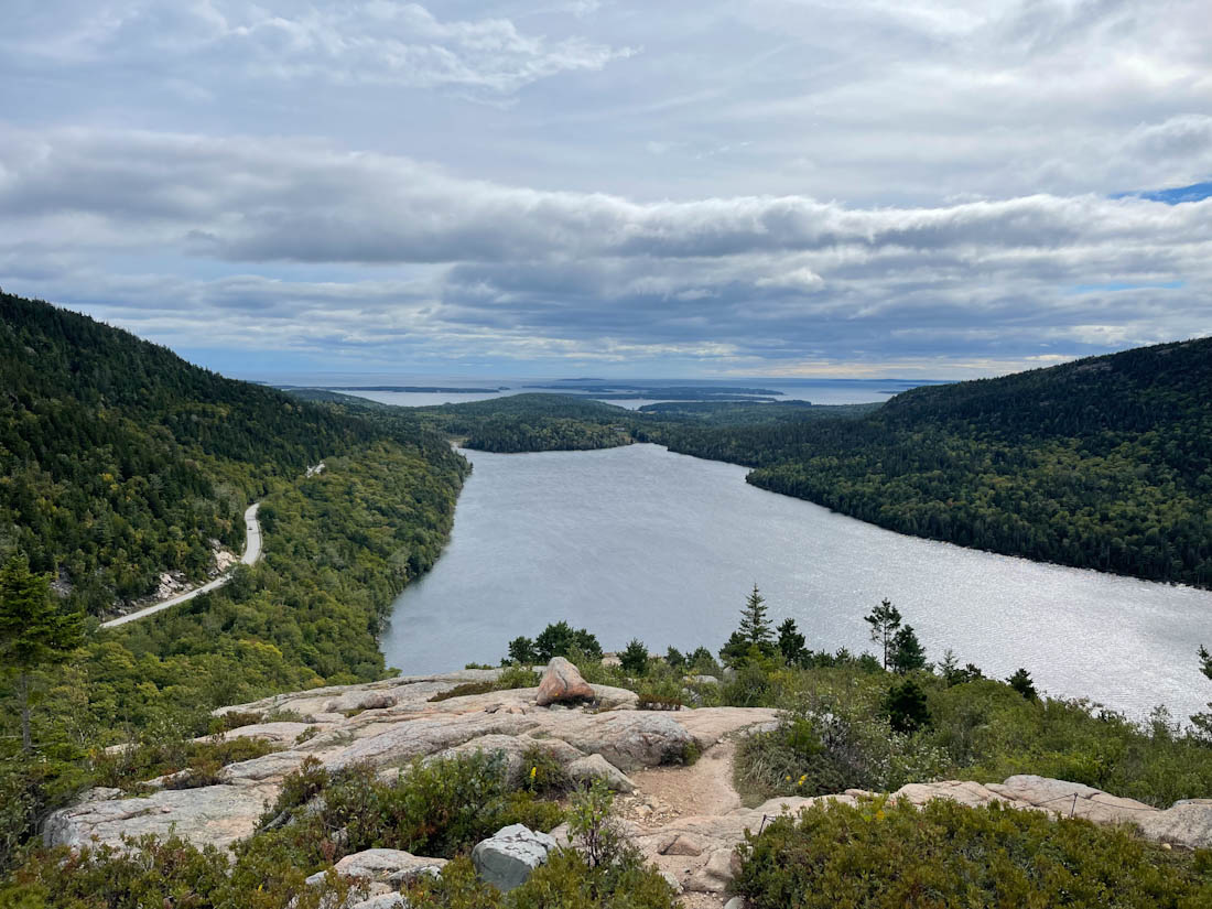 Acadia National Park Maine River view from Bubble Rock