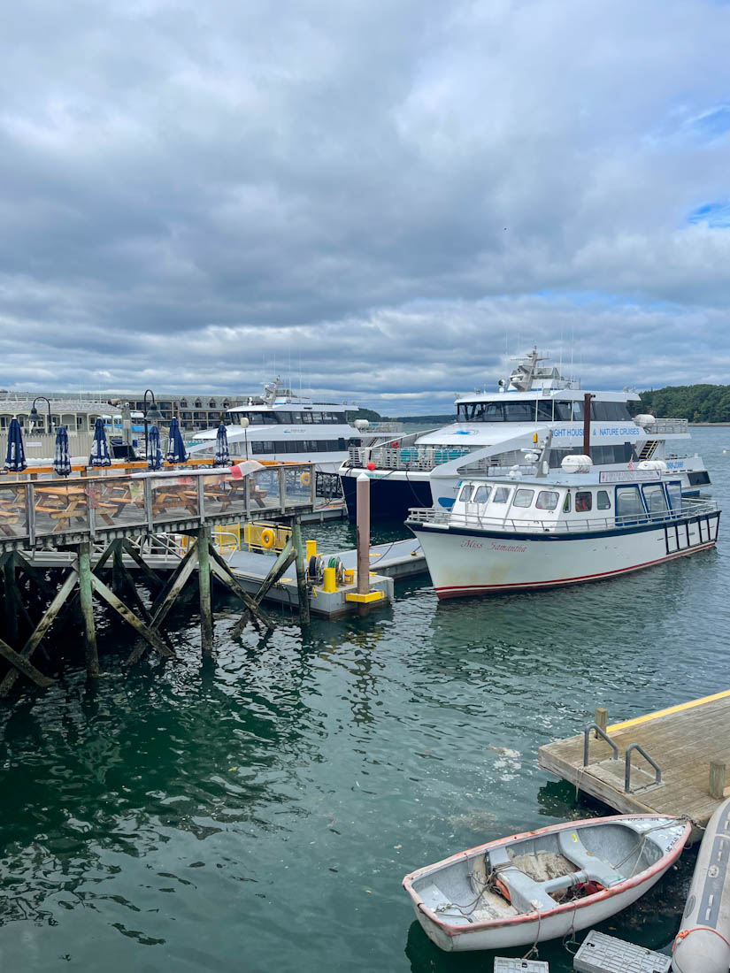 Bar Harbor boats Acadia National Park Maine