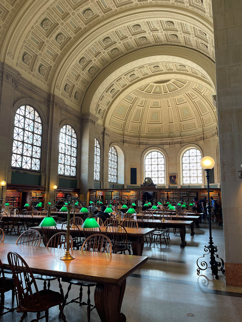 Bated Hall Boston Public Library in Massachusetts