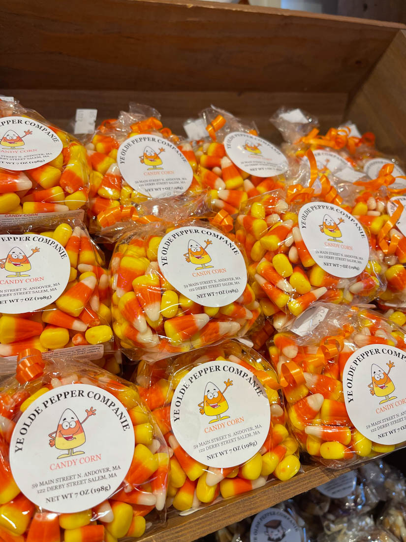 Candy corn in bags