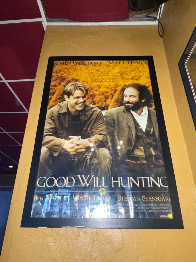 Good Will Hunting poster at L Street Tavern in South Boston Massachusetts