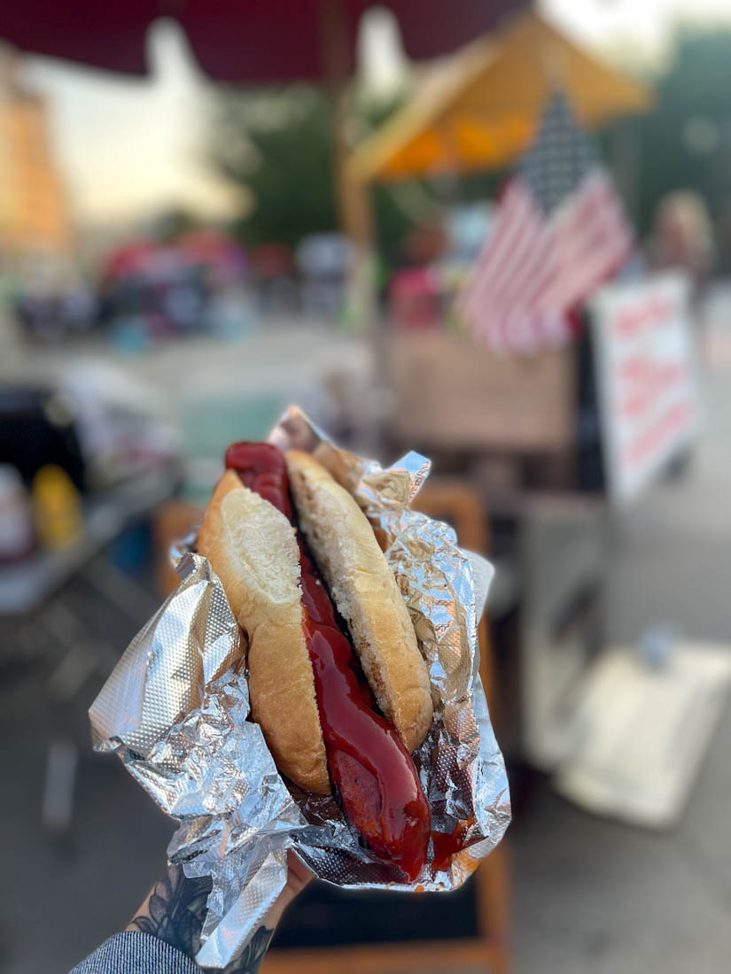 Hot dog Boston in Massachusetts