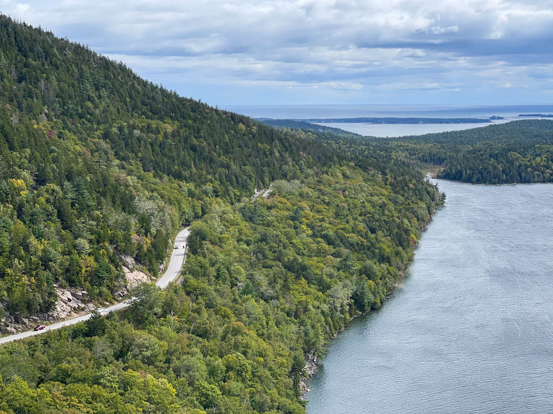 Loop Road Acadia National Park Maine view from Bubble Rock