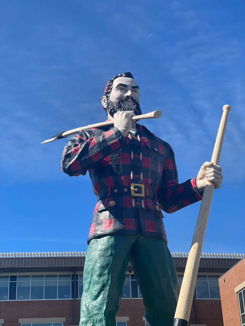 Paul Bunyon statue in Bangor Maine