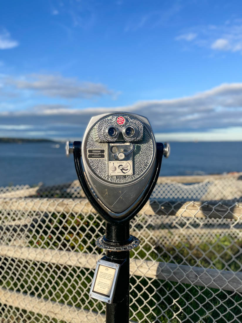 Portland Head Light Maine binoculars