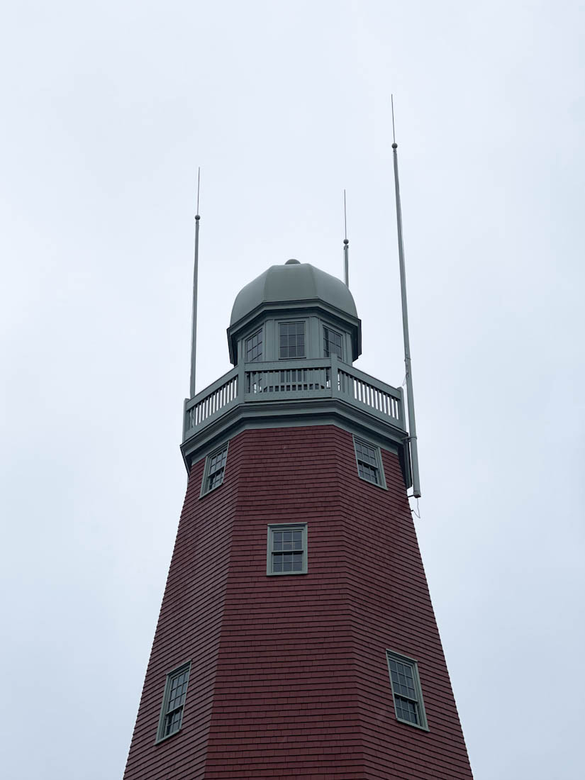 Portland Observatory tall in sky at East Portland Maine