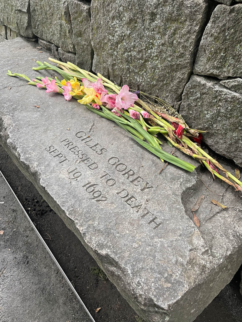 Witch trials memorial Salem in Massachusetts