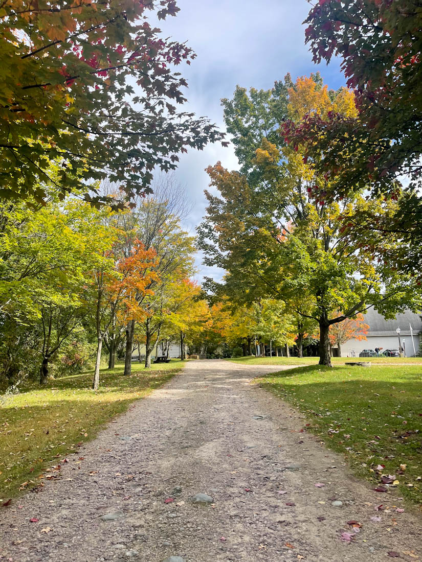 Ethan Allen Homestead Museum and Historic Site Winooski River Burlington Vermont fall trees