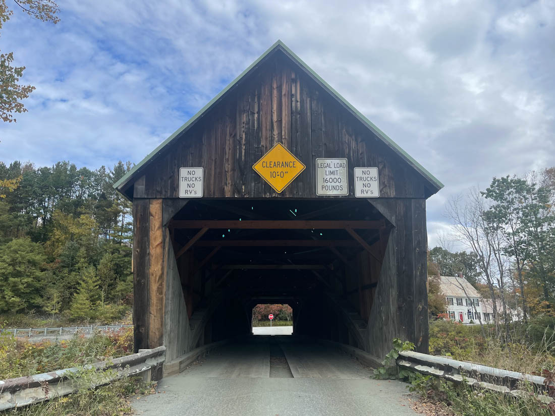 Lincoln Covered Bridge in Woodstock Vermont