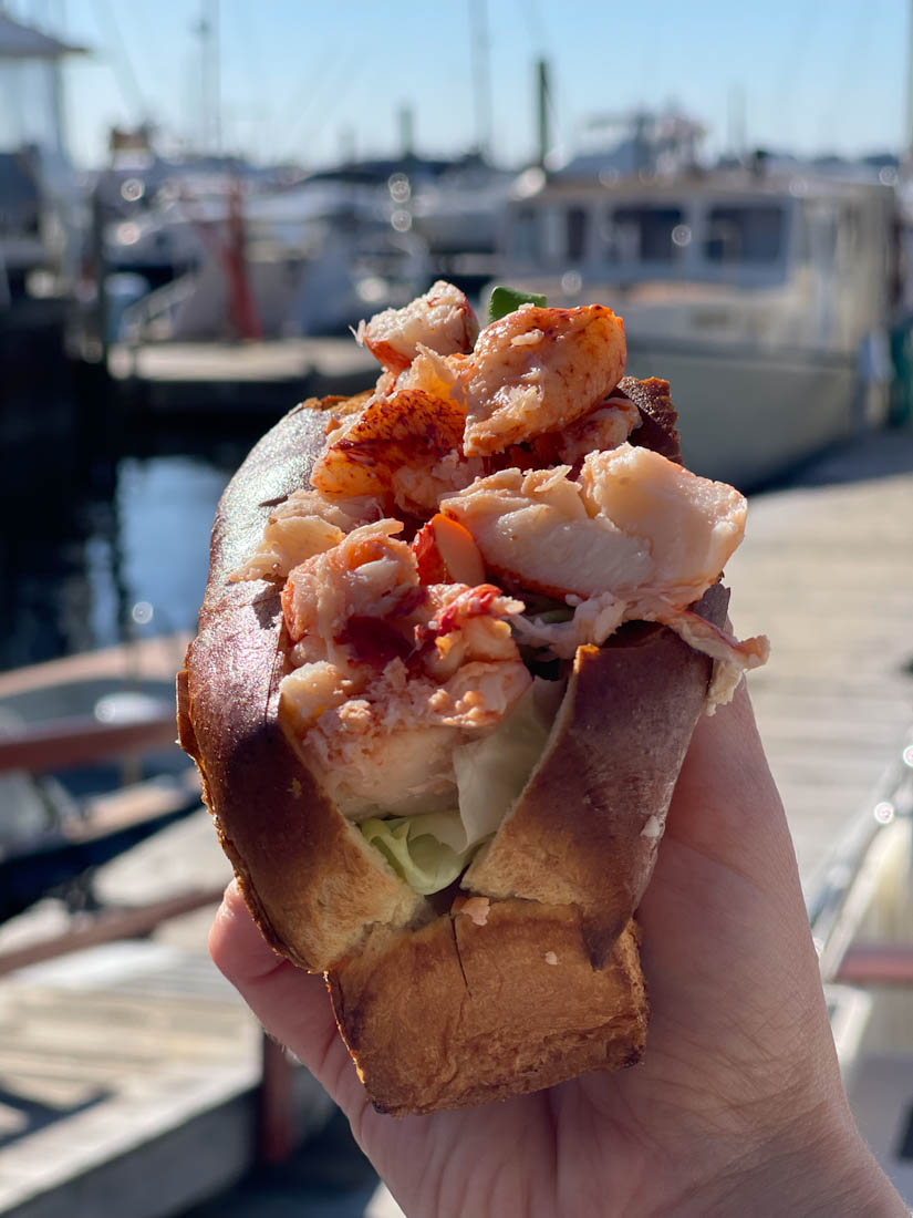 Lobster roll from The Mooring Seafood in Newport, RI.
