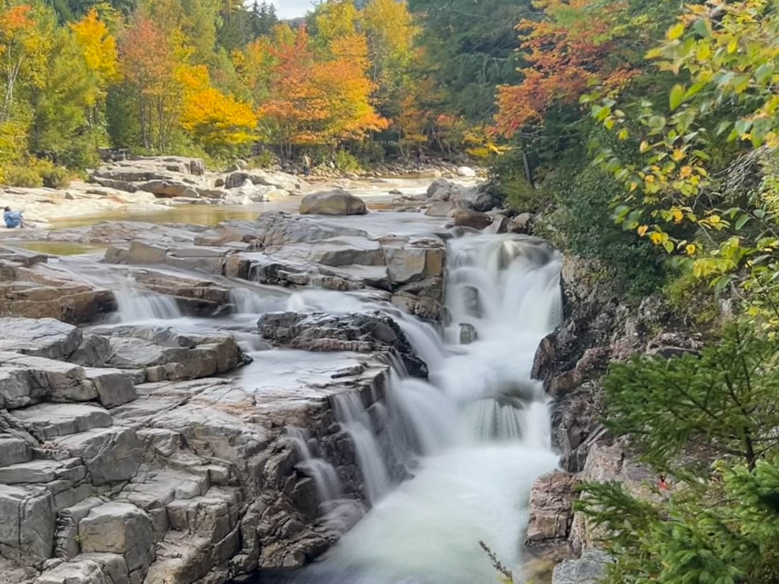 Rocky Gorge Kancamagus Highway New Hampshire during fall