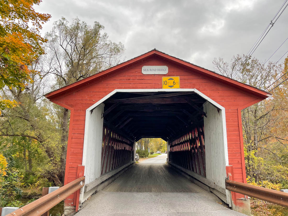 Silk Road Covered Bridge Bennington in Vermont