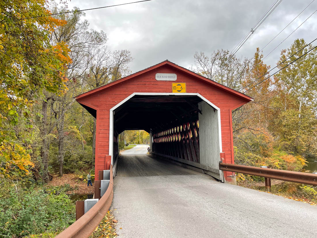Silk Road Covered Bridge at Bennington in Vermont