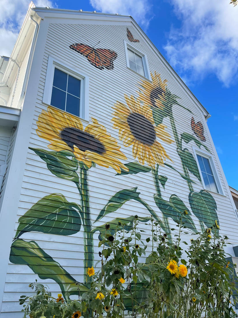 Sunflower mural Littleton New Hampshire