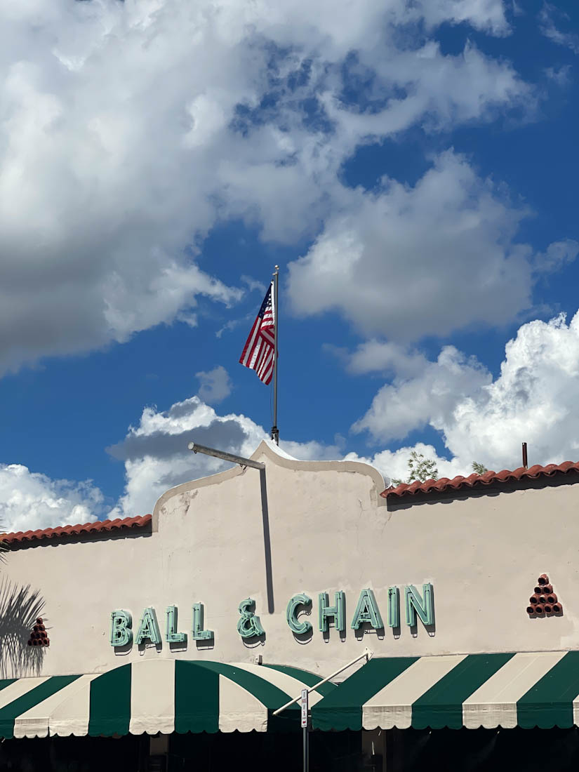 Ball and Chain bar sign Little Havana Miami