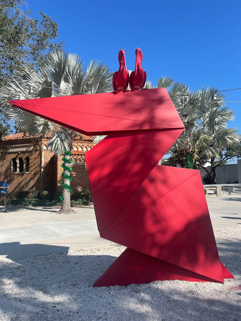 Red Bird installation on St Pete Pier Florida