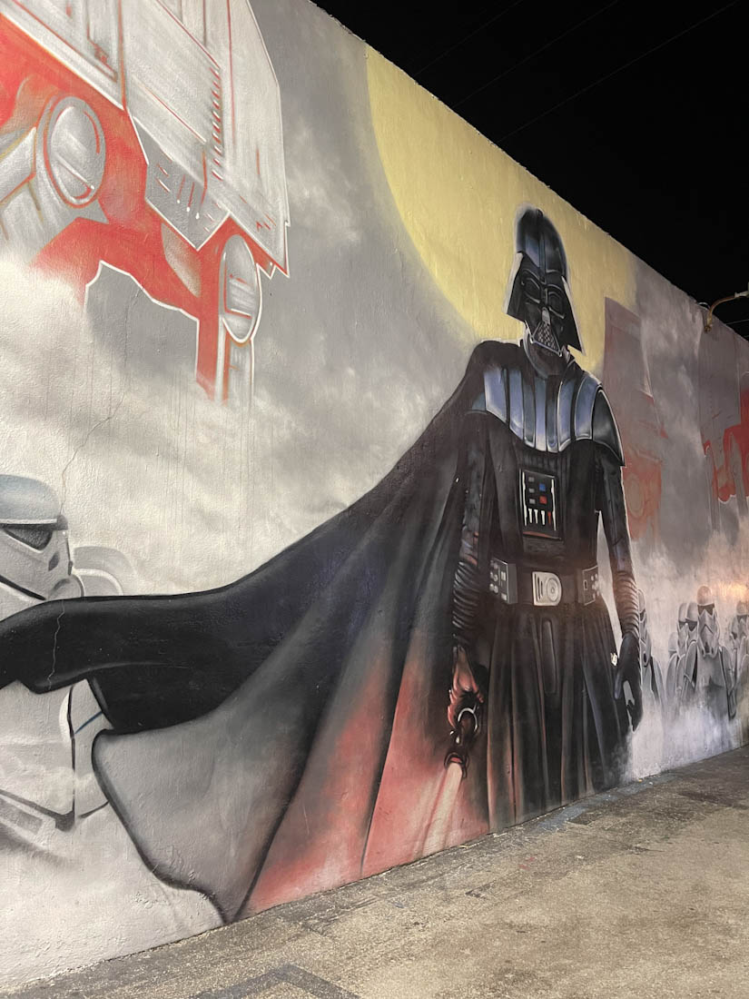 Darth Vader street art mural J Wakefield Brewery Wynwood Miami