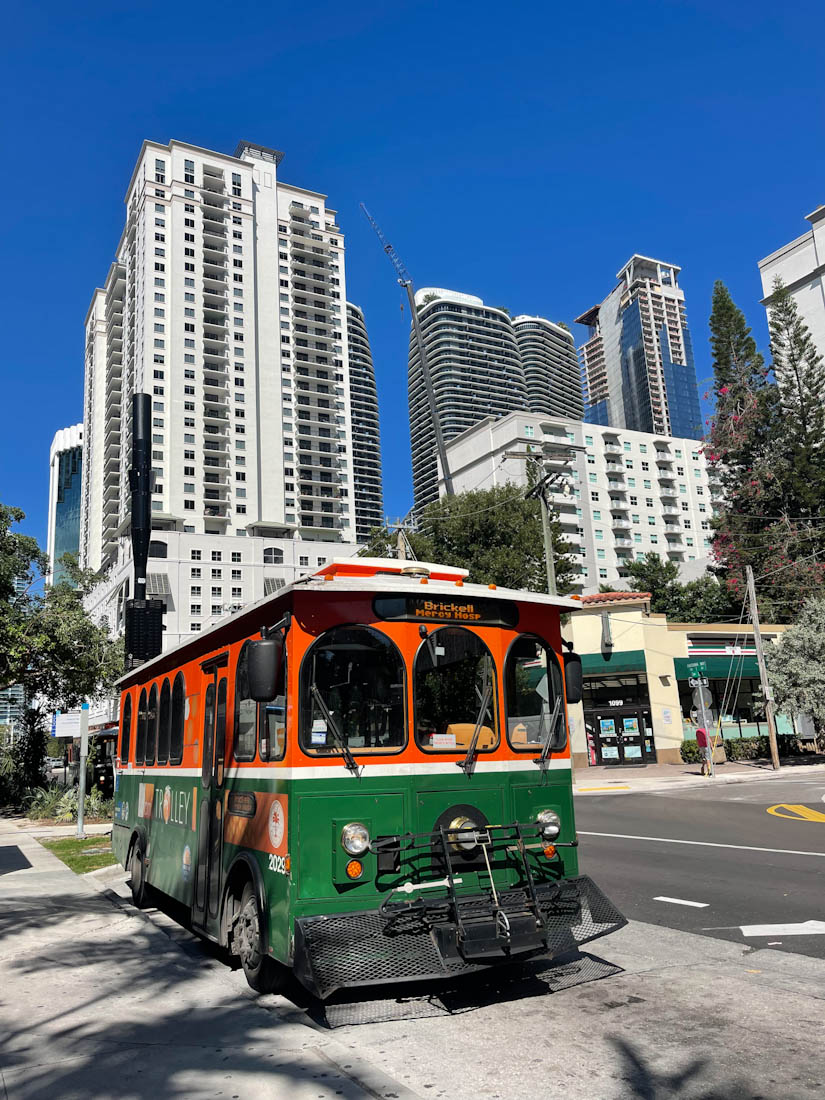 Brickell Trolley Miami Florida