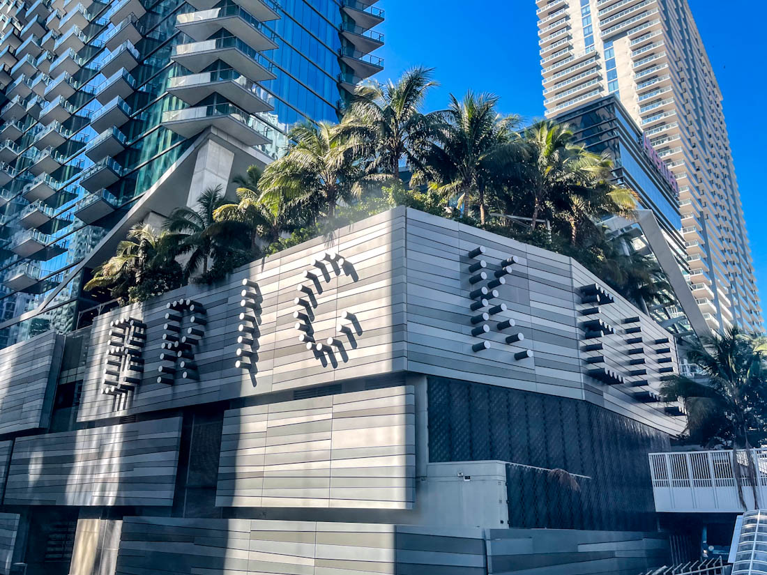 Silver Brickell City Center sign Miami Florida