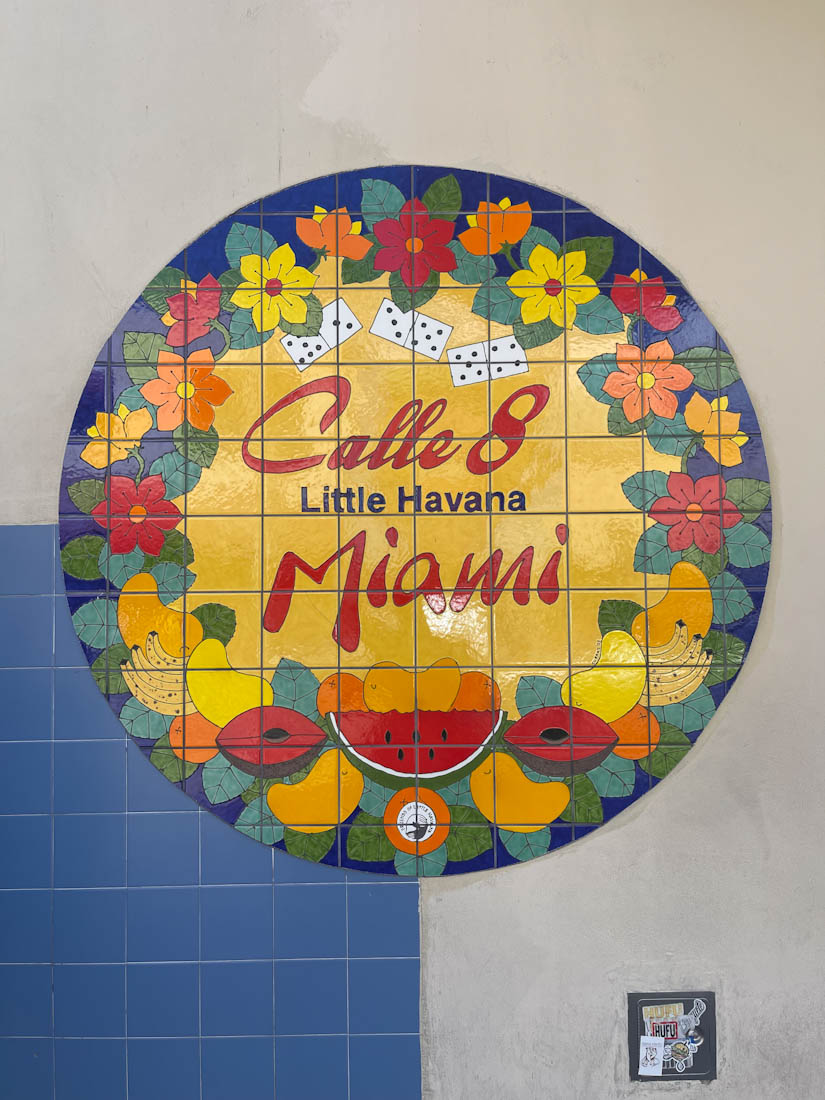 Calle 8 mosaic Azucar Little Havana Miami Florida