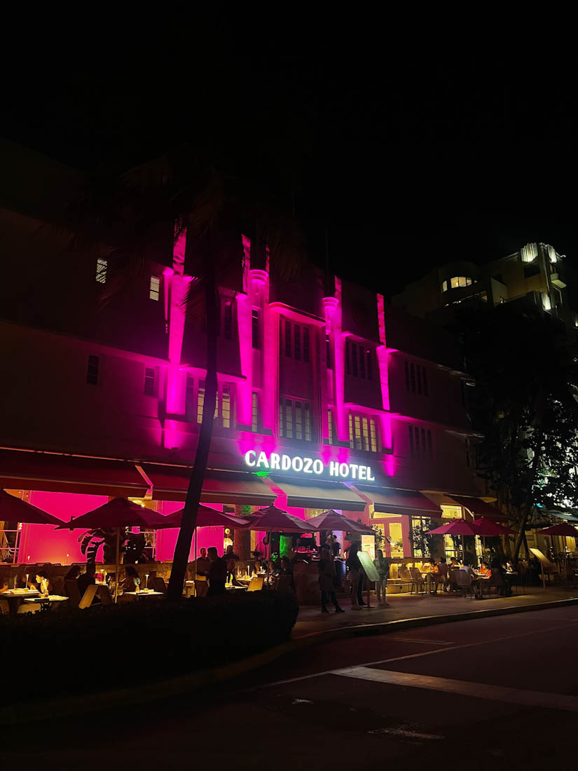 Cardozo Hotel Ocean Drive South Beach Miami in Florida