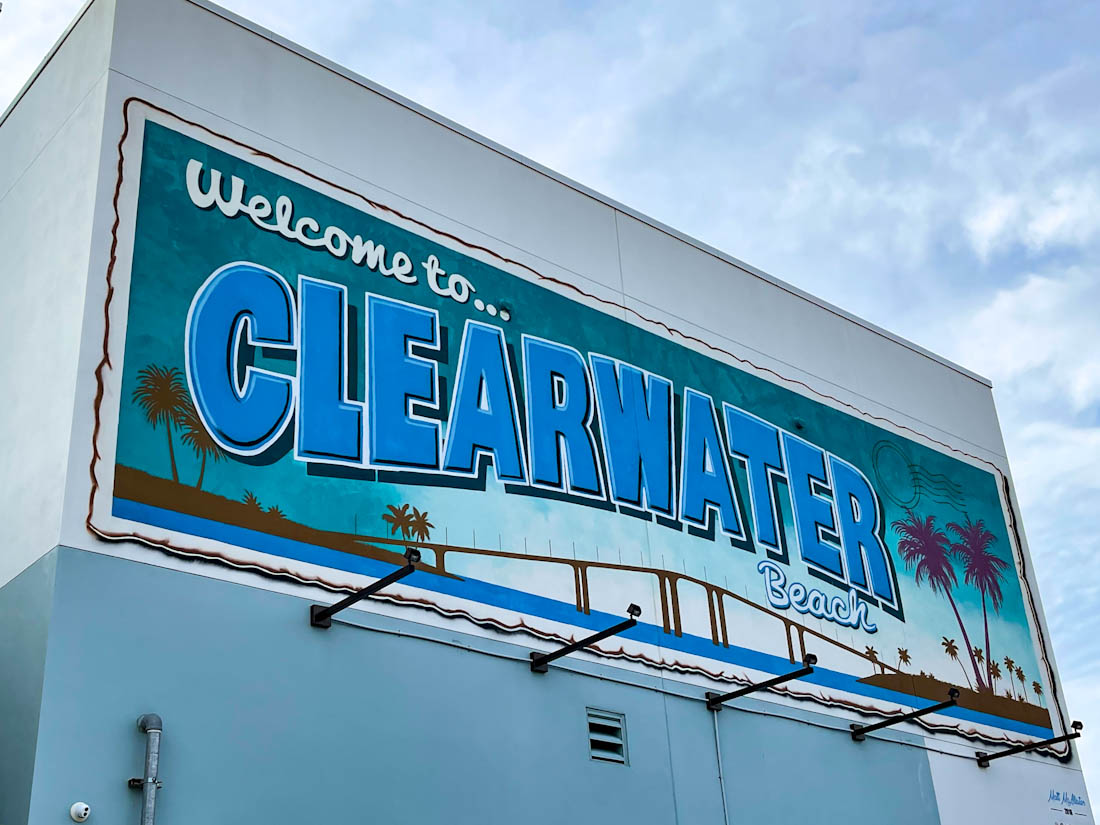 Clearwater Beach Florida Welcome To Clearwater mural
