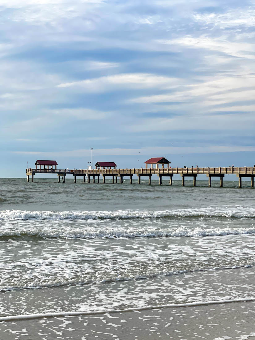 Pier 60 Clearwater in distance over Gulf in Florida