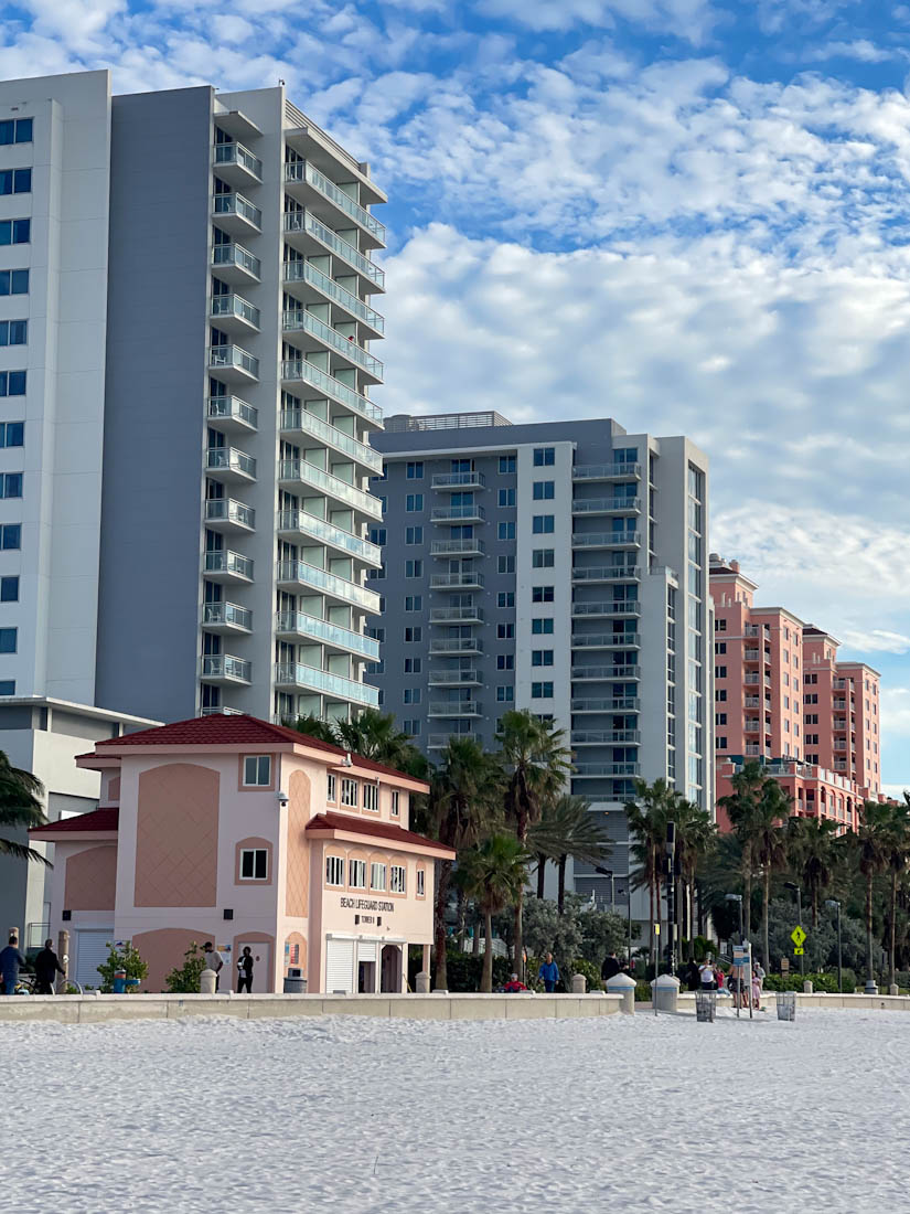 Clearwater Beach buildings Florida