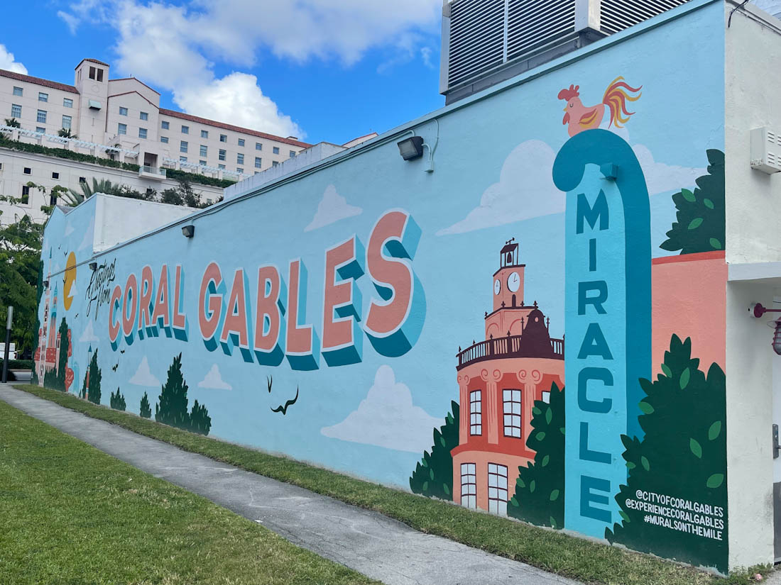 Coral Gables mural in Miami Florida