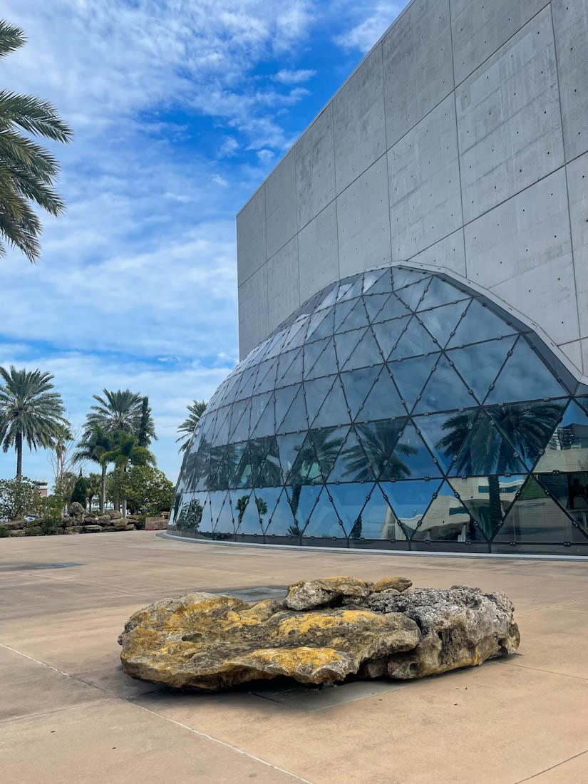 Unusual glass dome at Dali Museum St Pete Tampa Florida