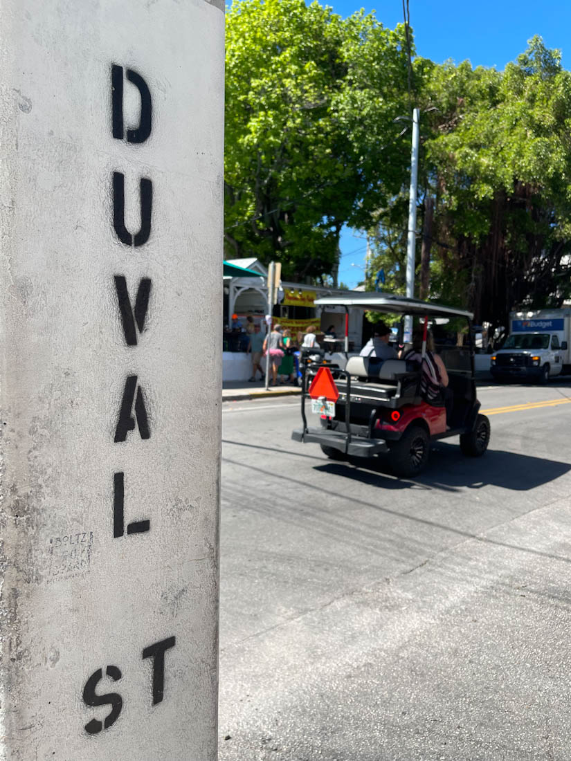 Duval Street sign Key West Florida