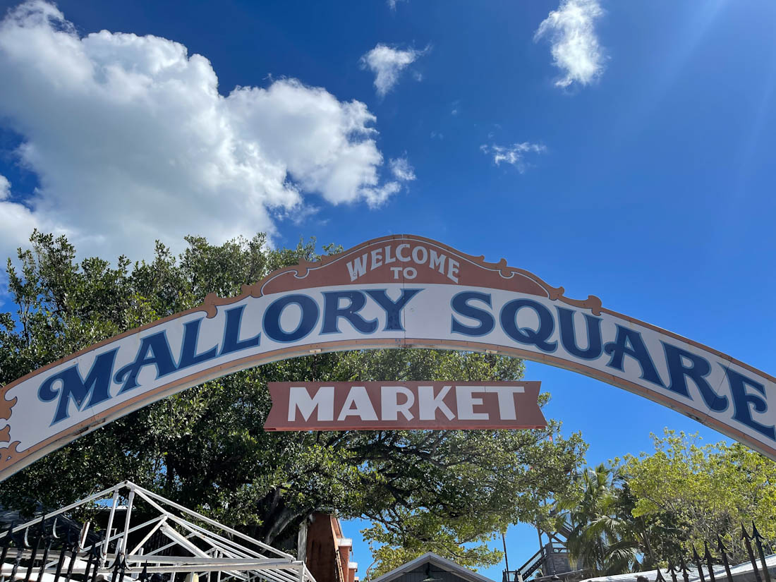 Mallory Square arch Key West Florida