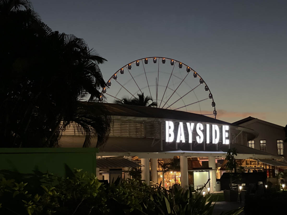 Miami at night Bayside Florida