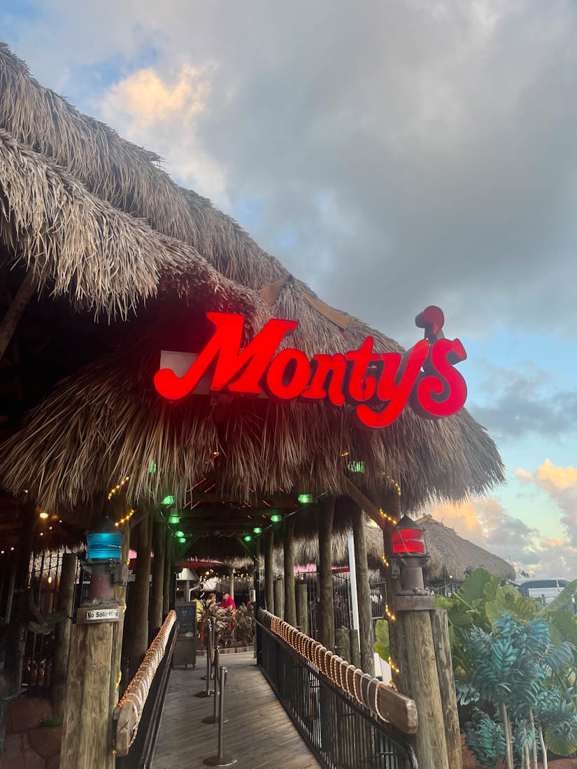 Montys Bar sign Coconut Grove Miami Florida