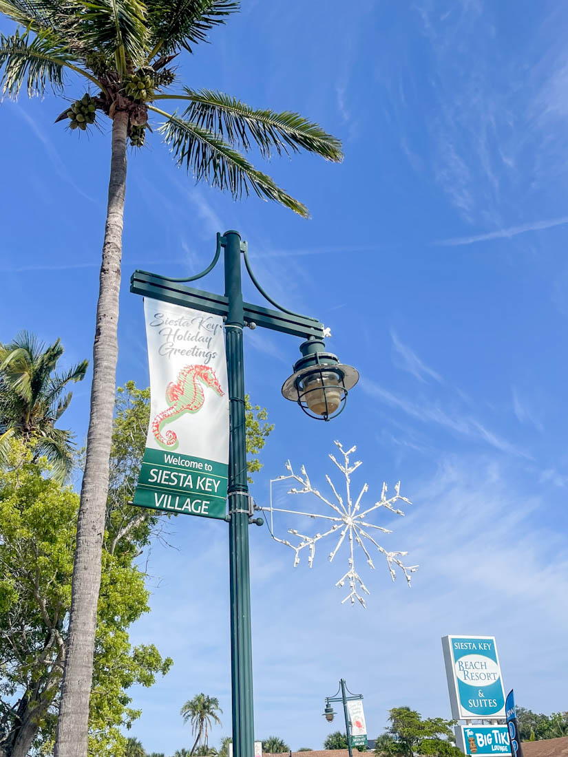 Siesta Beach Siesta Key Florida Siesta Key Village Christmas decor