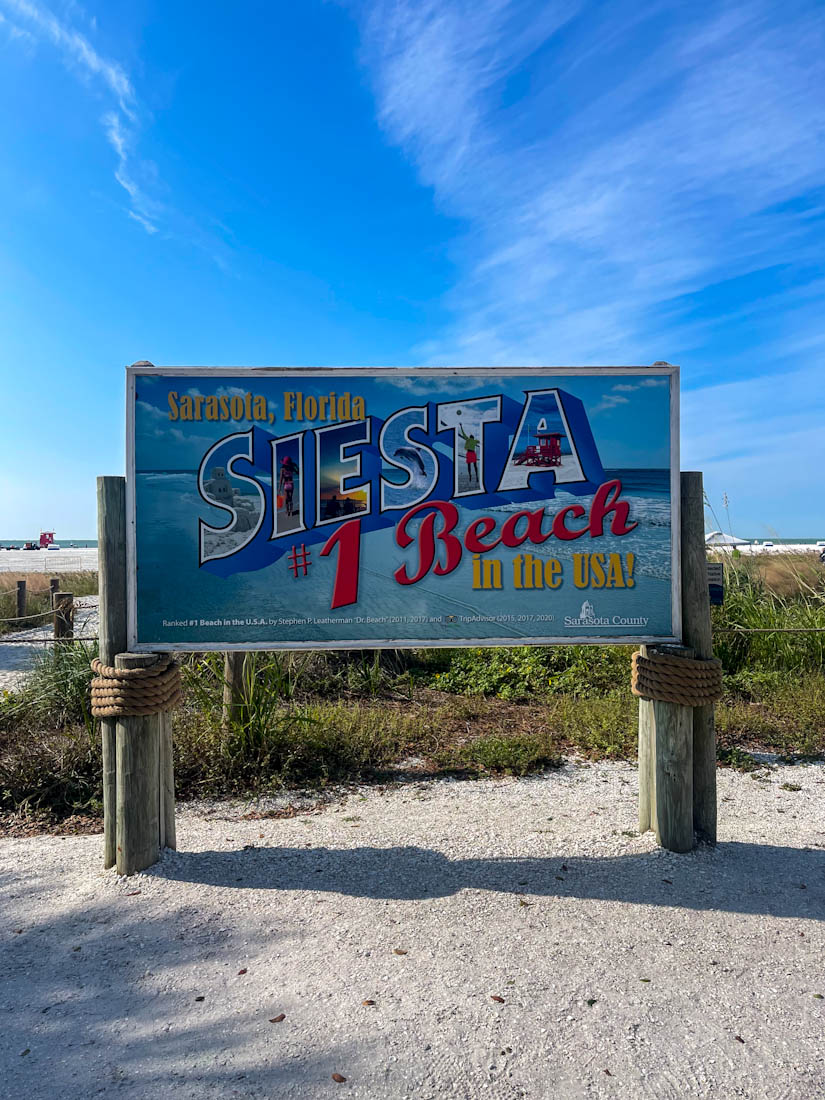 Siesta Key Beach Florida mural sign
