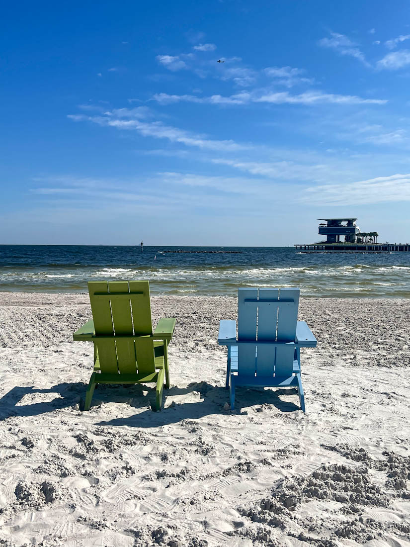 Small Spa Beach chairs at St Pete Pier Tampa Florida