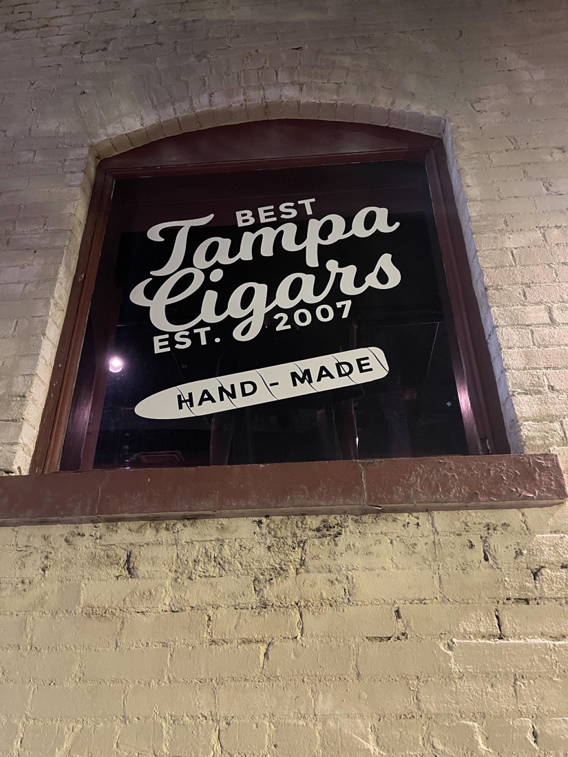 Tampa Cigar window in Centro Ybor Tampa Florida